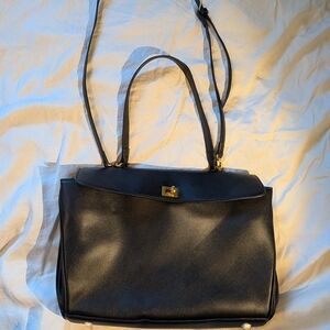 Elegant Black Leather Handbag